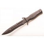 Нож тренировочный "Кайман" Black (резина) ножны в комплекте